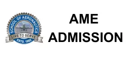 School of Aeronautics AME admission open banner with official logo