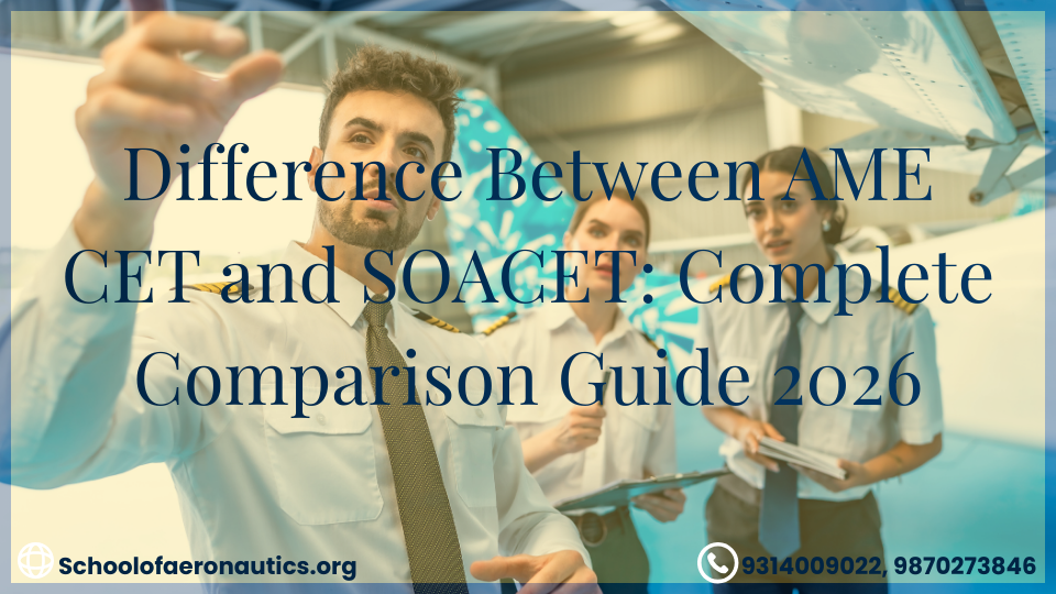 Difference between AME CET and SOACET complete comparison guide 2026 aviation students