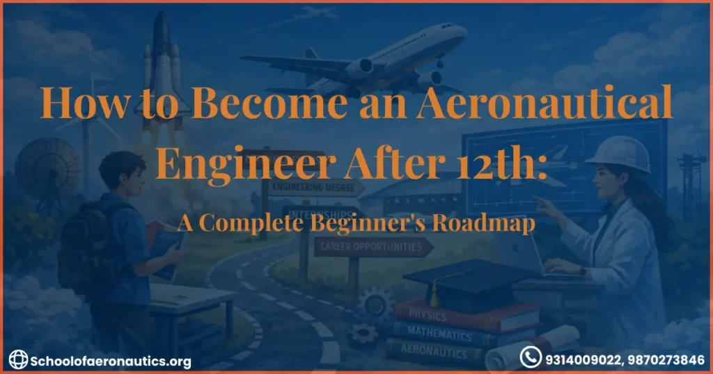 How to become an aeronautical engineer after 12th complete beginner roadmap with aviation career path illustration