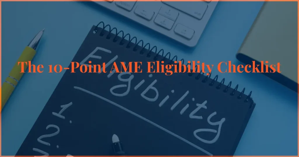 10 point AME eligibility checklist for aircraft maintenance engineering course after 12th