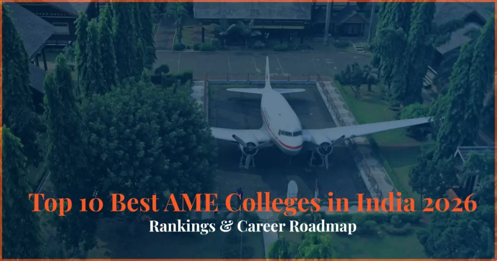 top 10 best ame colleges in india 2026 aircraft maintenance engineering ranking