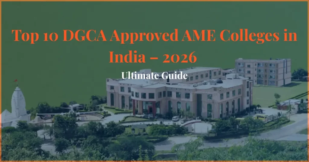 top 10 dgca approved ame colleges in india 2026 aircraft maintenance engineering