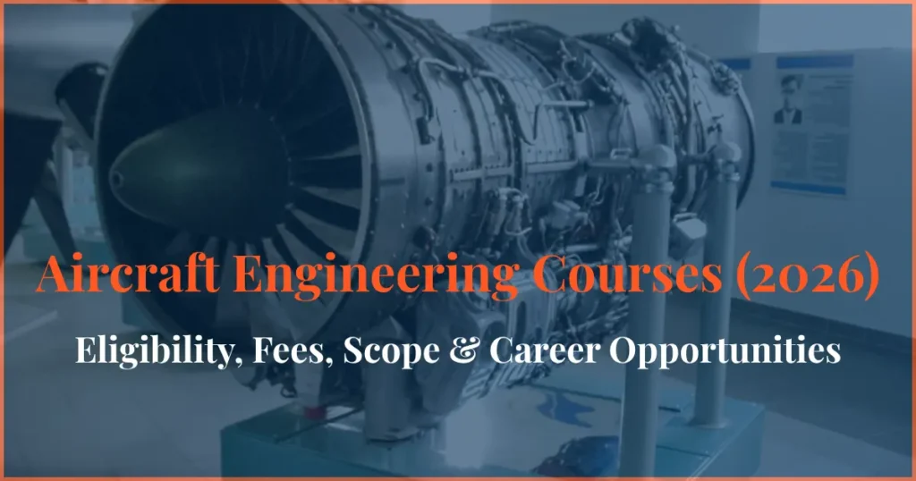aircraft engineering courses 2026 eligibility fees scope career opportunities india