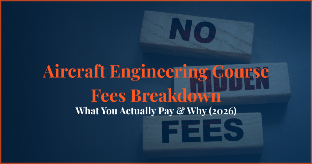aircraft engineering course fees breakdown 2026 ame course fees india cost structure aviation courses