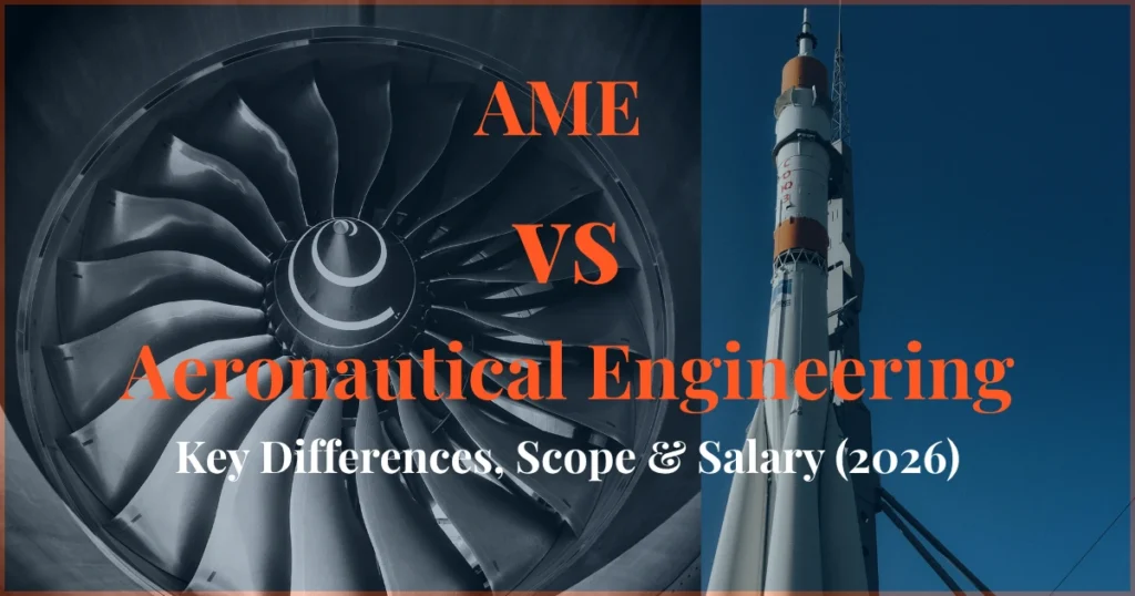 ame vs aeronautical engineering key differences scope salary career comparison 2026