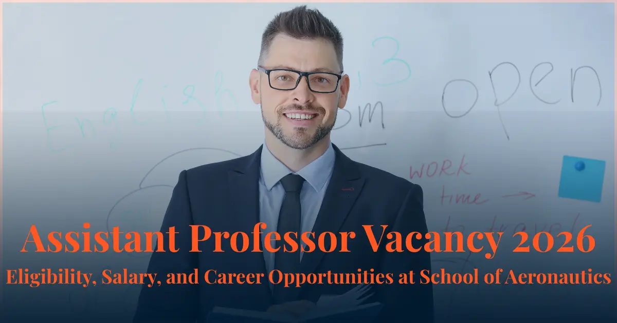 Assistant Professor Vacancy 2026 – Eligibility, Salary and Career Opportunities at School of Aeronautics