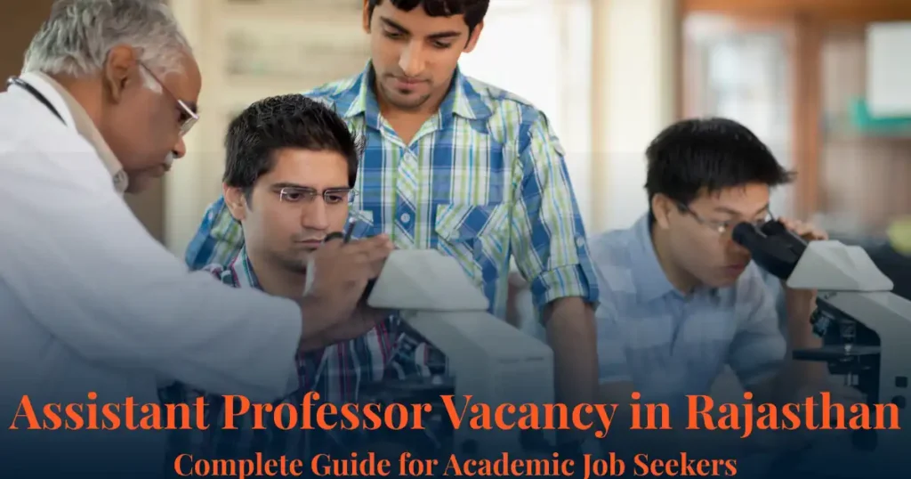 Assistant Professor Vacancy in Rajasthan 2026 Career Guide