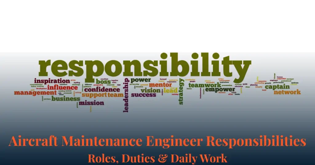 Aircraft Maintenance Engineer Responsibilities an aircraft engine during a maintenance check
