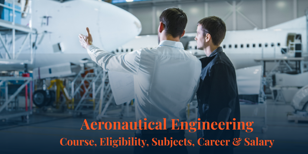 Two aeronautical engineers discussing aircraft maintenance engin and systems inside an aviation hangar
