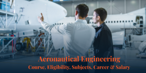 Two aeronautical engineers discussing aircraft maintenance engin and systems inside an aviation hangar