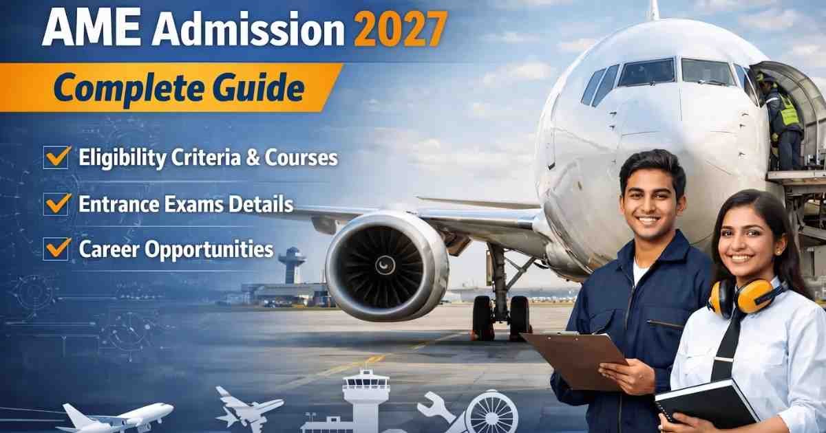 Aircraft maintenance engineers in front of commercial airliner for AME admission 2027 complete guide