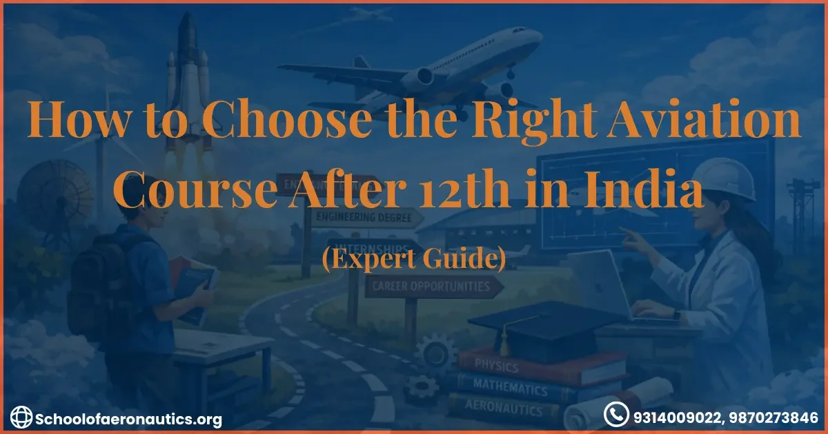 How to choose the right aviation course after 12th in India expert career guidance illustration