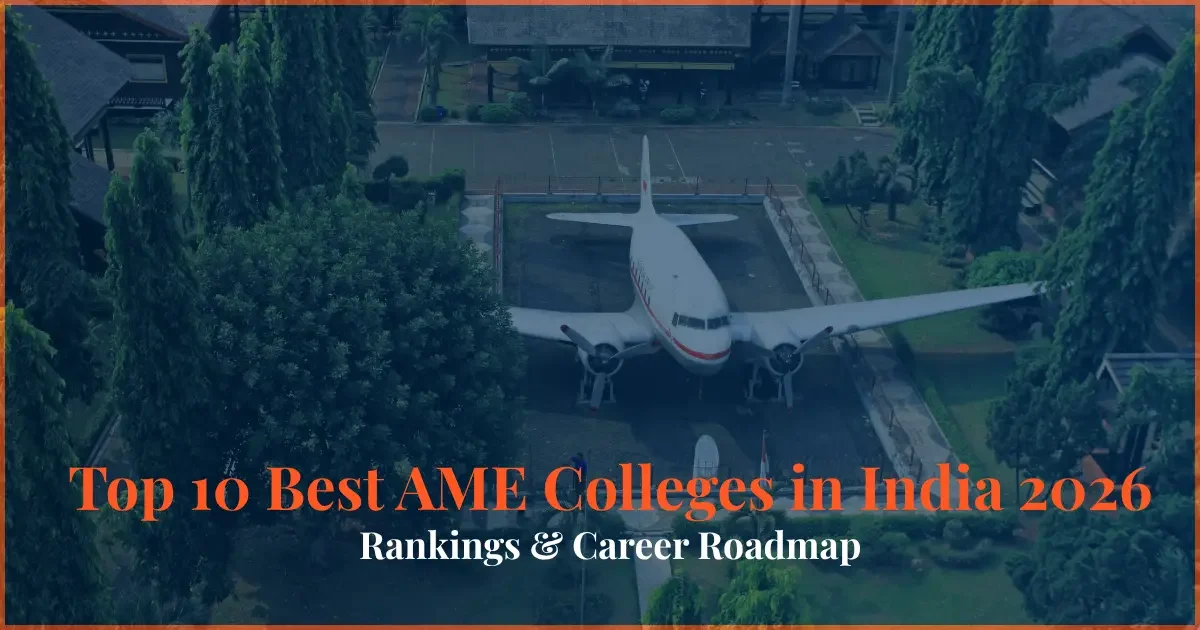 top 10 best ame colleges in india 2026 aircraft maintenance engineering ranking