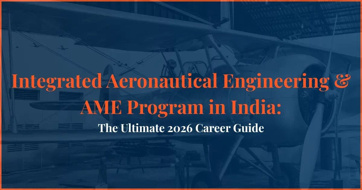 Integrated Aeronautical Engineering & AME Program in India 2026 Integrated Aeronautical Engineering and AME program in India with career opportunities, eligibility, admission process, and future scope in 2026