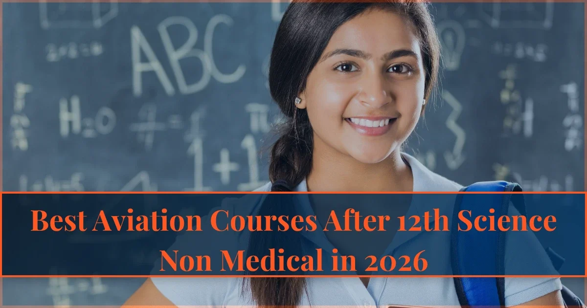 Best aviation courses after 12th science non medical in 2026 including AME, B.Tech Aeronautical, Pilot and Aviation Management.